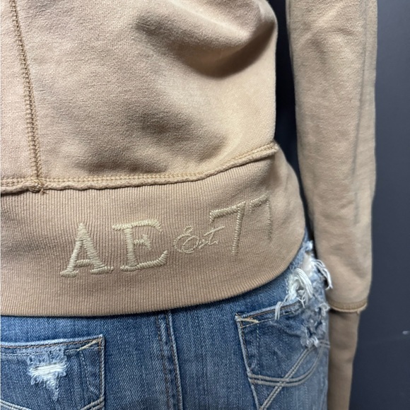 American Eagle Vintage Y2K Faux-Fur Hood-Lined Hoodie - Picture 4 of 7